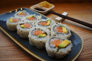 Uramaki Salmon/Atun (Gluten Free)